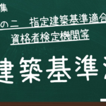 建築基準法　第四章の二　指定建築基準適合判定資格者検定機関等